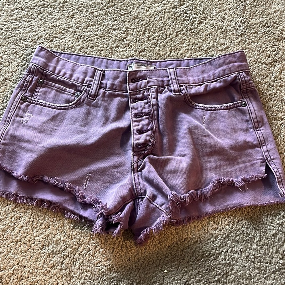 Free People Runaway slouch Jean shorts